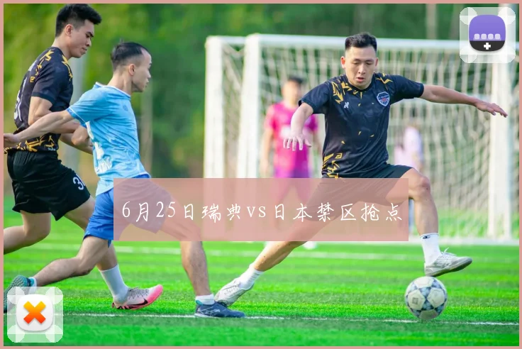 6月25日瑞典vs日本禁区抢点